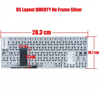 Keyboard Laptop - Keyboard for Asus ZenBook UX31 UX31A UX31LA UX31E BX31A BX31E UX31E-DH72 MP-11B16GB6698 MP-11B13US6528 9Z.N8JBC.50 PK130SQ425S NSK-UQ00U mp-11b16i06528 mp-11j14360856868m 0KNB0-3100US00 0KN0-LY1US02 (Ref.40449USSILVER)
