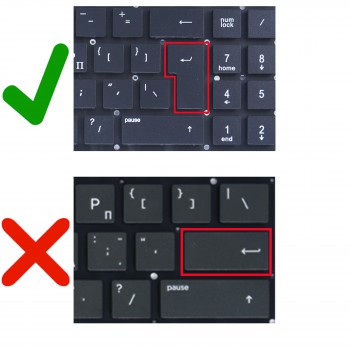 Keyboard Greek Laptop Keyboard for HP 15-BS 15-BW 15T-BS 15T-BW 15-bw016nv 15s-eq0016nv 9Z.NE1BW.101 926560-001 9Z.NC8SC.A01 GR BIG ENTER No Frame ( Ref.40478GRBIGENTER )