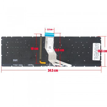 Greek Laptop Keyboard for HP Envy 15-CB000 15T-CB000 15-CB001lA 15-CB002lA 15-CB003lA 9Z.NE1BQ.HOL 9Z.NE1LN.H01 NSK-XDHBQ 926894-xxx 926893-xxx GR No Frame Backlit Green ( Ref.40478GRGREENBL )