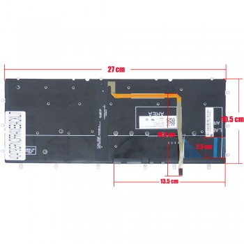Greek Laptop Keyboard for Dell XPS 13 9343 9350 9360 GR No Frame Backlight ( Code 40479GRNOFRAMEBACKLIT )