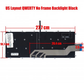 Laptop Keyboard Keyboard for Dell Inspiron 5368 5378 7368 7378 7460 7466 7466 7467 7560 7472 7572 7370 7373 7375 Latitude 3379 PK131Q12B00 NSK-EB0BC 01 ( Code 40482USNOFRAMEBACKLIT )