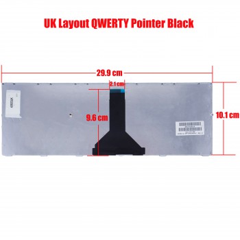 Laptop Keyboard for Toshiba Tecra R840 R940 Satellite R845 R945 P000545780 G83C000D62CB MP-10N93US63561 UK Pointer Βlack ( SKU.40503UK )