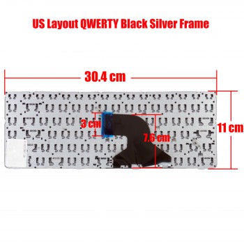 Laptop Keyboard for HP ProBook 4330s 4331s 4430s 4431s 4435s 4436s 646365-001 646365-031 646365-041 646365-051 646365-061 646365-161 646365-171 646365-DW1 US Black Silver Frame ( SKU.40513US )