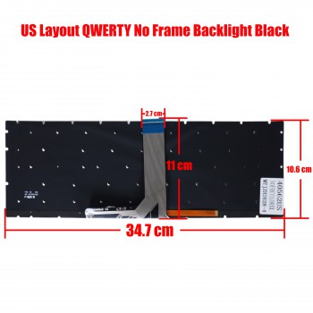 Laptop Keyboard for MSI GE72 GE62 GS60 GS70 GT72 GP62 GP72 V143422EKL V143422FK1 S1N-3ETR2W1-SA0 S1N-3E00211-SA0 V143422GK1 US No Frame Color Backlight Black ( SKU.40562USNOFRCOLORBL )