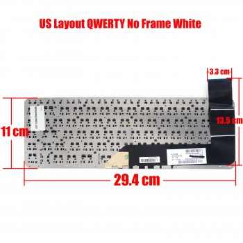 Laptop Keyboard HP Stream 13-C series AEY0BU00030 SG-62290-XUA SN6141W 791433-001 SG-62290-X2A (Ref.40571USWHITENOFRAME)