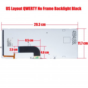 Laptop Keyboard for Sony Vaio PCG-41218L PCG-4121DL PCG-4121EL PCG-4121FL PCG-4121GL 9Z.N6BBF.001 9Z.N6BLF.101 045-0011-129-B 1-489-496-81 148949681 US No Frame Backlight Black ( SKU.40594USBL )
