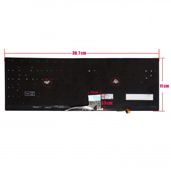 Keyboard - Laptop Keyboard for Asus Zenbook UX580 UX580U UX580GD 0KNB0-4629FS00 AEBKH%02010 9Z.NDXBQ.B0P NSK-WKBBQ 0KNB0-4628UI00 AEBKHR01010 US Backlight Dark Blue ( Ref.40646USBL )