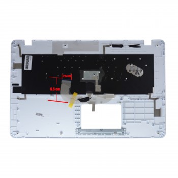 Laptop Keyboard Palmrest for Asus Vivobook Pro 17 N705U X705NA X705UA X705UQ X705FD X705FN X705UV X705UN X705UD X705QA US Silver ( SKU.No.40648USPALMNOBL )