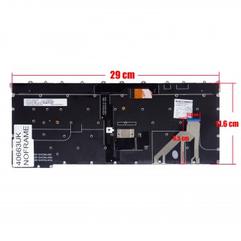 Keyboard - Laptop Keyboard for Lenovo ThinkPad X1 Carbon 3rd Gen 20BS 20BT 01YQ389 SN20G18565 00HN949 MQ5-84GR MQ8-84US UK No Frame Backlight Pointer Black ( Ref.40663UKNOFRAME )