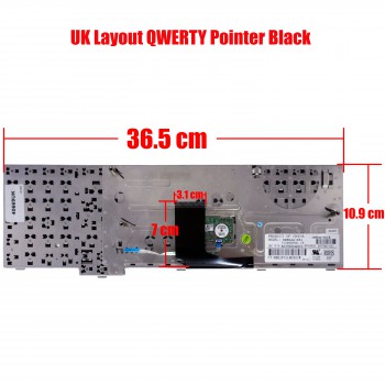 Laptop Keyboard - Keyboard for HP ELITEBOOK 8740 8740W 8740P BLACK 597582-031 598044-031 OEM (Ref. 40669UK)