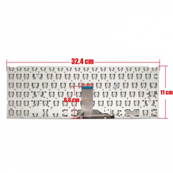 Keyboard - Laptop Keyboard for Asus VivoBook 15 M515 M515D M515DA M515DAP M515UA R515L R515SA R515MA D515 D515D D515DA D515U D515UA US No Frame Silver ( Ref.No.40684USSIL )