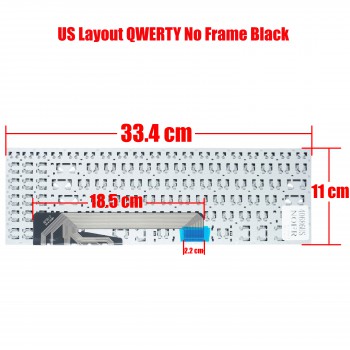 Laptop Keyboard for ASUS X560 X560U X560UD YX560 Y560UD 5102PO00 90NB0IP1-R32US0 OEM (SKU. 40686USNOFR)