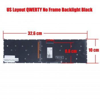 Laptop Keyboard for Acer Aspire 3 A315-42-R96C NKI151S04Z PK132CE2B01 AEZAU+00110 SV5T_A72B V1805A1 93250134KA01 US No Frame Backlight Black ( SKU.40701USBL )