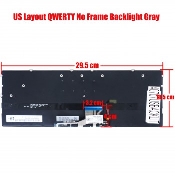 Laptop Keyboard for HP Spectre x360 13-AW 13-AW0003DX 13-AW0013DX 13-AW0020NR 13-AW0023DX US No Frame Backlight Gray ( SKU.40707USBACKLIT )