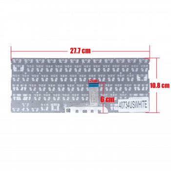 Keyboard - Laptop Keyboard for HP Chromebook 14A-NA 14A-NA0012CY 14A-NA0012CY L91526-001 L9151515-001 L91515-031 L99265-031 L62440-001 L91511-001 US No Frame White ( Ref.40734USWHITE )