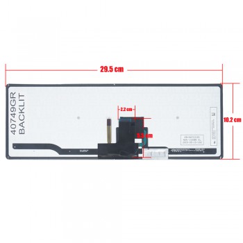 Keyboard Laptop Keyboard for Toshiba Tecra Z40 Z40-A Z40-A1401 Z40-A1402 Z40-AK01M Z40-AK03M Z40-AK05M GR Backlit Pointer Black Grey Frame ( Ref.No.40749GRBACKLIT )