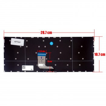 Keyboard - Laptop Keyboard for Lenovo IdeaPad 320S-13IKB 720S-13IKB 720S-14IKB PC4SPB SN20M62392 9Z.NDUBN.E0G SN20S71265 PC4SP-UK KT01-18A5CK01UKRA000 No Frame Grey ( Ref.40773UK )