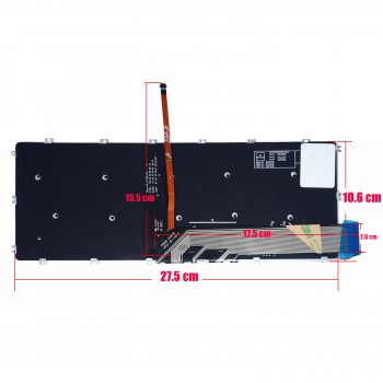 Keyboard - Laptop Keyboard for Dell Inspiron 13 7380 7386 15 5588 5591 7580 7588 Vostro 14 5480 5482 C1PRN 0C1PRN NSK-ER0SC SG-93930-XUA SN8275BL US No Frame Backlight Black ( Ref.No.40824USNOFRBL )
