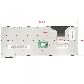 Keyboard - Laptop Keyboard for Fujitsu Lifebook S710 CP297221-02 N860-7635-T392 Z4082009 US Pointer White ( Code 40858USPOINTER )