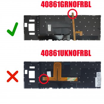 Keyboard Laptop Keyboard for Asus Zephyrus GX531GM GM531GM GM531G GR Black with Blacklit OEM(Ref.40861GRNOFRBL) 