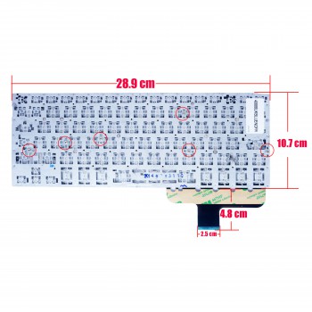 Keyboard - Laptop Keyboard for Asus Zenbook UX301 UX301L UX301LA UX301LG 9Z.N8JBU.80H 0KNB0-362AHE00 0KNB0-362AHU00 0KNB0-362BJP00 0KN0-QD1HE13 UK No Frame Blue ( Ref.40888UKBLUENOFR )