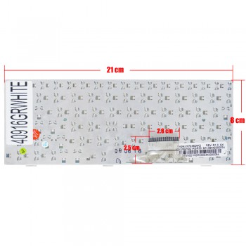 Greek Laptop Keyboard for Asus EeePC 700 701 701C 701SD 900 901 900HD 900A V072462AK2 04GN021KGR30 04GN021KIT10 GR White ( Ref.40916GRWHITE )