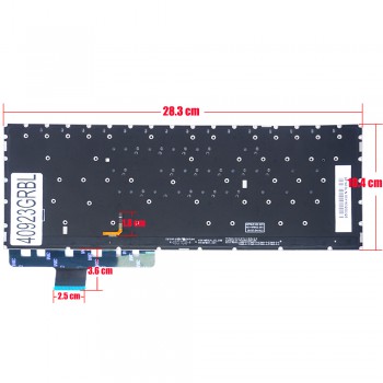 Greek Laptop Keyboard for Asus Zenbook Pro 14 UX450FDX UX480FD NSK-WP10L 9Z.NFBBU.10L 0KNB0-262LGR00 0KN1-5S1GR13 GR Backlight Black ( Ref.40923GRBL )
