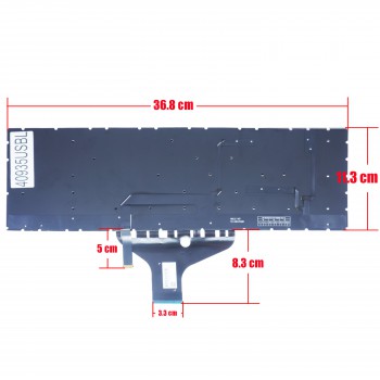 Keyboard - Laptop Keyboard for HP Omen 17 17-cb 17T-CB000 17T-CB100 PK132K02B03 PK132K02B10 NSK-XP2B L57378-001 US No Frame Backlit Black ( Code 40935USBL )