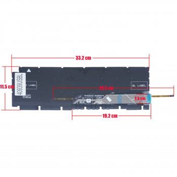 Keyboard - Laptop Keyboard for Dell G15 5510 5510 5511 5515 5520 5521 5525 5530 Series H02Y3 0H02Y3 US No Frame Backlit ( Ref.40939USBL )