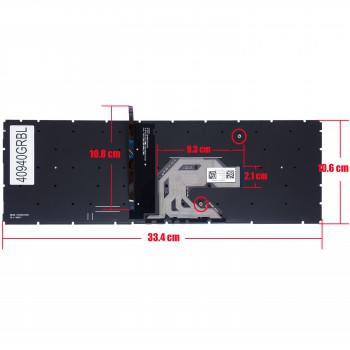 Greek Laptop Keyboard for HP Probook 450 G6 450 G7 455 G6 455 g7 450R G6 Series L45090-001 L45090-151 2B-BBU01Q10 GR No Frame Backlit ( Ref.40940GRBL )