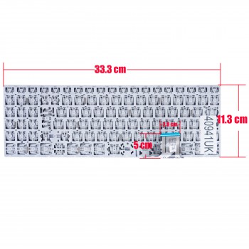 Keyboard - Laptop Keyboard for Dynabook Toshiba Satellite Pro C50-H-100 C50-H-101 C50-H-102 C50-H-103 C50-H-104 C50-H-105 GX1C001A7035 DOK-V6505H KN16R-156 UK No Frame ( Ref.40941UK )