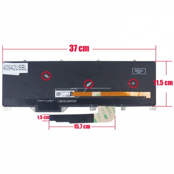 Keyboard - Laptop Keyboard for Dell Alienware 17 R4 R5 N7KJD 0N7KJD 0WN4Y 00WN4Y ND5TJ 0ND5TJ 0CF2YW CF2YW NSK-EE0BC PK131QB1A00 PK131QB1A01 US Backlit Black ( Ref.40942USBL )