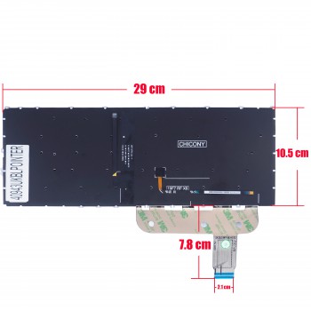 Keyboard - Laptop Keyboard for HP EliteBook 840 G7 840 G8 845 G7 745 G7 745 G8 HPM19F8 HPM19F86GB6930 M07090-031 M14635-031 M51616-031 M36312-031 UK No Frame Backlit Pointer Black ( Code 40943UKBLPOINTER )