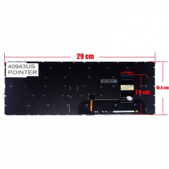 Keyboard - Laptop Keyboard for HP EliteBook 840 G7 840 G8 845 G7 745 G7 745 G8 HPM19F86GB6930 M07090-031 M14635-031 M51616-031 M36312-031 US No Frame Pointer Black ( Code 40943USPOINTER )