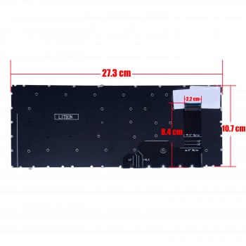 Keyboard - Laptop Keyboard for HP Elitebook 840 G9 845 G9 840 G10 TCBBK100DC 6070B1957703 BCA8X100DCN N09059-001 N14786-001 N45442-001 UK No Frame Black ( Ref.40944UK )