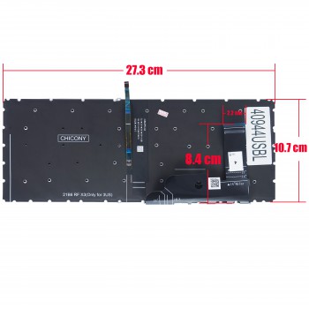 Keyboard - Laptop Keyboard for HP Elitebook 840 G9 845 G9 840 G10 TCBBK100DC 6070B1957703 BCA8X100DCN N09059-001 N14786-001 N45442-001 US No Frame Backlit Black ( Ref.40944USBL )
