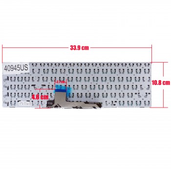 Keyboard - Laptop Keyboard for Lenovo Ideapad Flex 4-1570 5CB0L45965 5CB0L45884 5CB0L46059 5CB0L46070 5CB0L45908 5CB0L45869 5CB0L45925 5CB0L46068 US No Frame Black ( Ref.40945US )