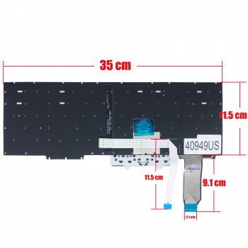 Laptop Keyboard for Lenovo ThinkPad E15 Gen 2 20T8 20T9 20T8CTO1WW 20T8S0AA00 20T8005CUS 5M10W64584 5M10W64513 01XY010 SN20U63990 987ABZV US No Frame Backlight Pointer Black ( SKU.40949US )