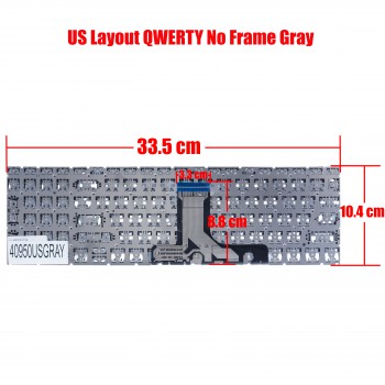 Laptop Keyboard for HP 15-FC 15-FD N36754-001 N36760-001 N32715-001 N36752-001 N36753-001 N36750-001 N41938-001 N41945-001 9Z.NHXBQ.Q01 US No Frame Gray ( SKU.40950USGRAY )