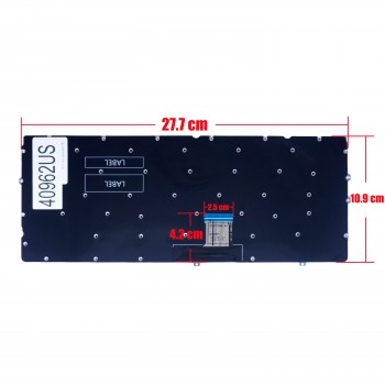 Keyboard - Laptop Keyboard for Dell Chromebook 11 3120 P22T NSK-LN0SQ 01 AEXM7U00010 AEZM7U00110 0CK4ND CK4ND WR67C 0WR67C DLM14K13US-920 US No Frame Black ( Ref.40962US )