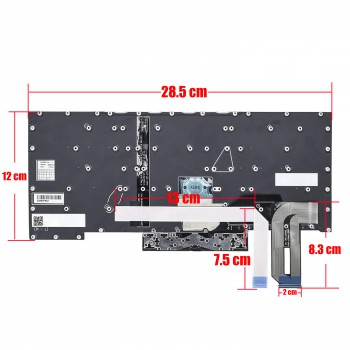 Keyboard - Laptop Keyboard for Lenovo Thinkpad E480 E485 L480 L380 T480S 01YP240 01YP320 01YP400 01YP480 SN20P32754 LIM17F23US-3872 US No Frame Backlight Pointer Black ( Code 40967USPOINTER )