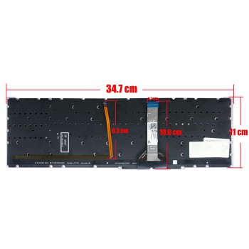 Keyboard - Laptop Keyboard for Acer Nitro 5 AN515-56 AN515-57 AN515-58 AN517-54 AN517-41 Predator Helios 300 PH315-54 NK151310B LG5P-A52BWL US No Frame Backlight Red ( Code 40968USBLRED )