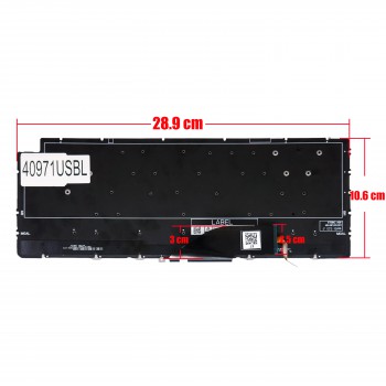 Keyboard - Laptop Keyboard for Dell XPS 13 7390 9310 2-in-1 P103G 04P8Y2 4P8Y2 4J7RW 04J7RW KTR02 PK132C91C04 PK132C91A00 NSK-ET0BC NSK-ET2BC US No Frame Backlight Black ( Ref.40971USBL )