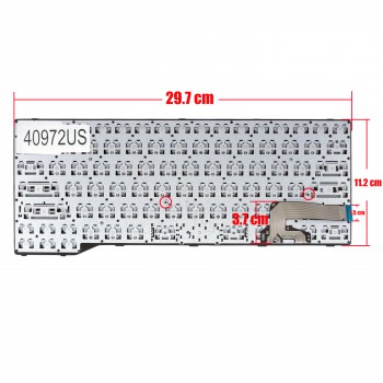 Keyboard - Laptop Keyboard for Fujitsu LifeBook E544 E733 E734 E743 E744 CP629241 CP670818-01 CP629233-01 CP629238-03 CP629238-03 CP629204-03 MP-12R86CU-D853W US Black ( Code 40972US )