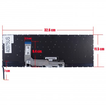 Keyboard - Laptop Keyboard for HP OMEN 16-B Series 16-B0008CA 16-B0020CA M00666-001 M62260-001 M62255-001 US No Frame Backlight Black ( Ref.40975US )