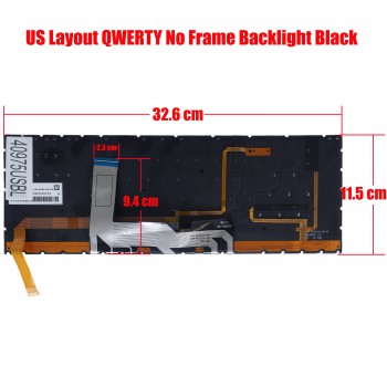 Laptop Keyboard for HP OMEN 15-EK 15-EN Series 15T-EK100 15Z-EN000 15-EK1001NV 15-EN0029NR 15-ek0009NW L98943-001 M00838-001 US No Frame Backlight Black ( SKU.40975USBL )