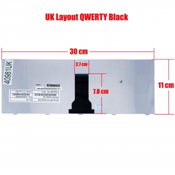 Keyboard - Laptop Keyboard for Acer Emachines E520 E700 E720 D500 D520 D700 D720 M575 MP-07A43U4-698 MP-07A43U4-920 MP-07A46GB-698 PK130580100 KBI1400043 UK Black ( Ref.40981UK )