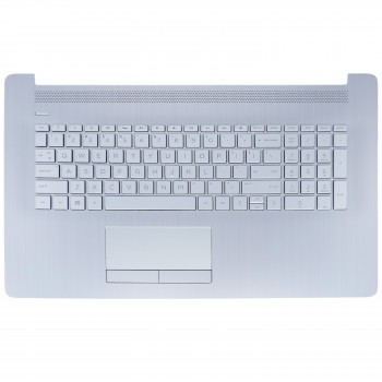 Laptop Keyboard Palmrest for HP 17-BY 17-by2004nv 17-by4075cl 2N3N2UA 17-by0626ng 17-CA 17-CA1031DX 9SV61UA L22749-001 L22751-001 L22750-001 US Backlight Ash Silver ( SKU.40987USPALMSILVER )