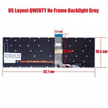 Laptop Keyboard for Lenovo V15 G2-ALC 82KD G2-IJL 82QY G2-ITL 82KB 82ME 5S51C68053 US No Frame Backlight Gray ( SKU.40993US )