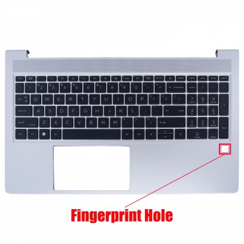 Laptop Keyboard Palmrest for HP ProBook 450 G9 455 G9 N01933-001 N01934-001 US Silver ( SKU.40995USPALM )